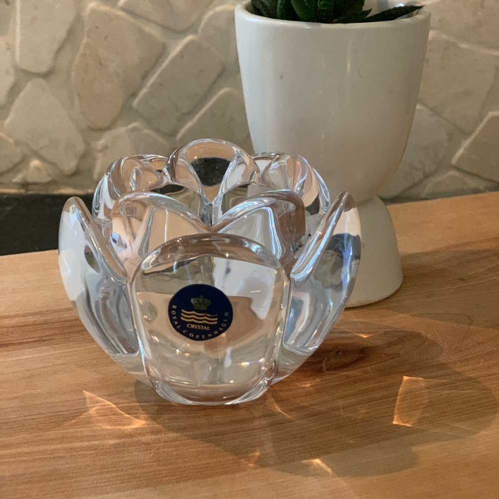 ROYAL COPENHAGEN | Crystal Lotus Votive Holder